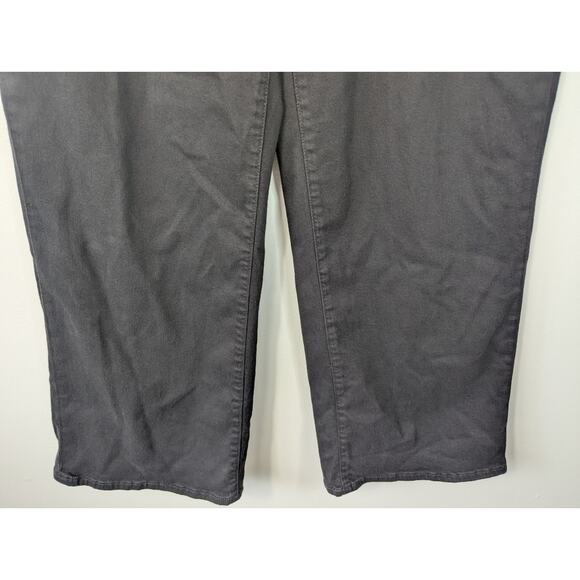 Joe's The Pleated High Rise Wide Leg Ankle Pant in Black - Picture 3 of 7